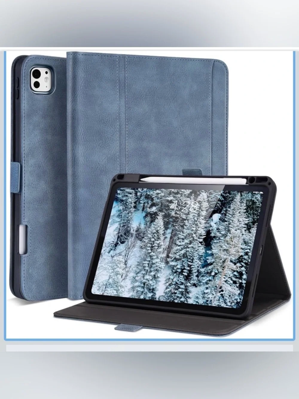 Handmade Case for iPad Pro 13 Inch (M5/M4) 2025/2024 with Pencil Holder Pocket